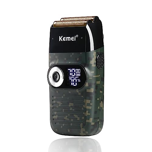 KEMEI Rasoir électrique pour tête chauve Homme avec affichage LED et sans fil