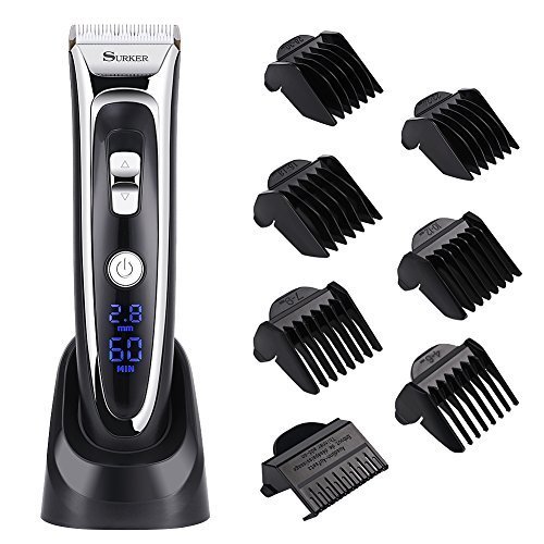 SURKER Tondeuse Cheveux Tondeuse Barbe Electrique Sans Fil Rechargeable N°1 DES VENTES