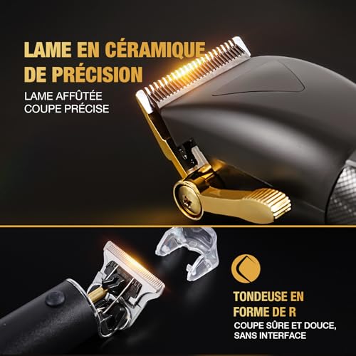Tondeuse Cheveux Hommes Professionnel Noir
Tondeuse Barbe et Cheveux Professionnelle
Kit de Coupe de Cheveux Electriques